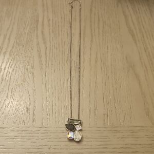 Touchstone Jewelry Silver Necklace with Crystal Charms